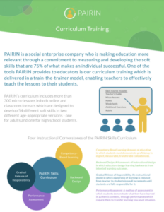 learn about soft skill curriculum training flyer